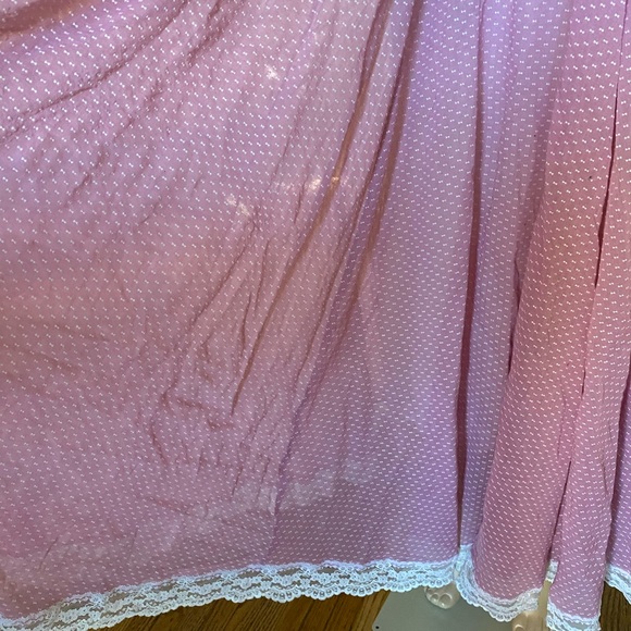 Vintage Gunne Sax blush w/ lace halter maxi dress - Picture 10 of 16